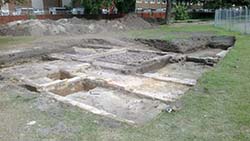 Archaeological dig site