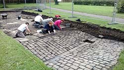 Archaeological dig site