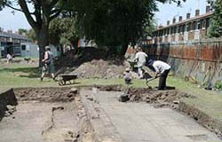 Archaeological dig site