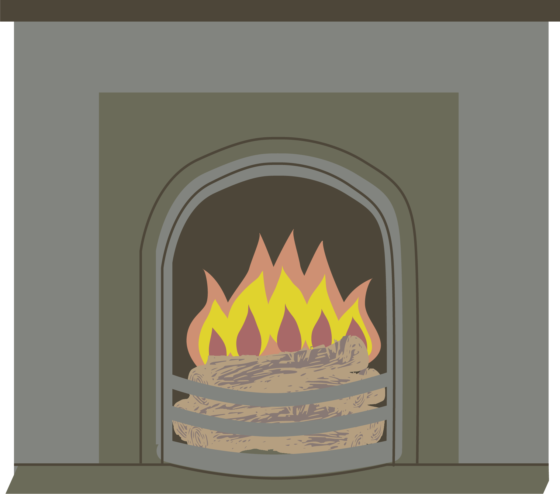 Illustration of a hearth.