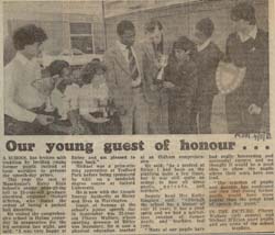 Old newspaper cutting about Birley High School