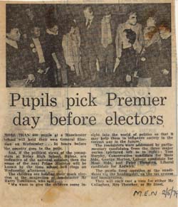 Old newspaper cutting about Birley High School