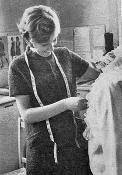Elizabeth Gaskell textiles student